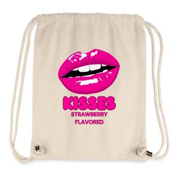KisessAromatisé à la fraise - Sac à cordon recyclé Stanley/Stella - blanc naturel - Devant