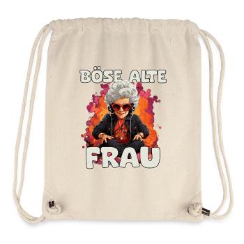 Lustiger Spruch Böse Alte Frau - Stanley/Stella recycelter Gym Bag - Naturweiß - Vorne