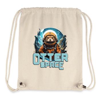 Otter Space! witziges Otter Weltraum - Stanley/Stella recycelter Gym Bag - Naturweiß - Vorne
