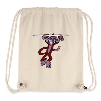 Grinse Affe - Stanley/Stella recycelter Gym Bag - Naturweiß - Vorne