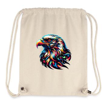 White-tailed eagle - Stanley/Stella Recycled Gym Bag - natural - Front