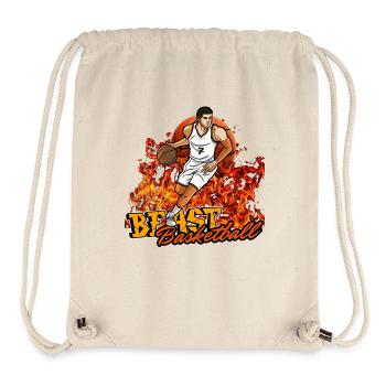Bête de basket-ball - Sac à cordon recyclé Stanley/Stella - blanc naturel - Devant