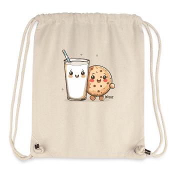 Lait et biscuits : le couple inconfortable - Sac à cordon recyclé Stanley/Stella - blanc naturel - Devant