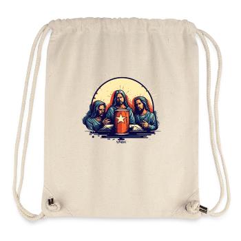 Jesus Kerl und seine Anhänger: Heiliger Gral - Stanley/Stella recycelter Gym Bag - Naturweiß - Vorne