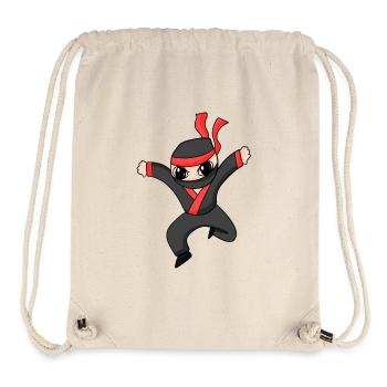 Ninja - Stanley/Stella recycelter Gym Bag - Naturweiß - Vorne