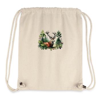 Red Deer I Hunting Motif - Stanley/Stella Recycled Gym Bag - natural - Front