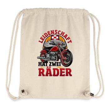 Motorrad, Motorradhelm, Motorradbekleidung, Bestes - Stanley/Stella recycelter Gym Bag - Naturweiß - Vorne