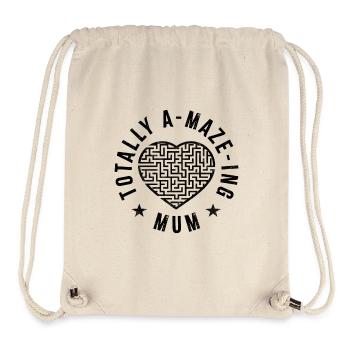 Völlig A-Labyrinth Mama - Stanley/Stella recycelter Gym Bag - Naturweiß - Vorne