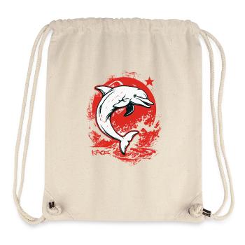 Parody with Star Dolphin Buddy - Stanley/Stella Recycled Gym Bag - natural - Front