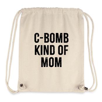 Bombe C genre de maman - Sac à cordon recyclé Stanley/Stella - blanc naturel - Devant