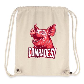 Parodie kommunistisches Genossen Schwein - Stanley/Stella recycelter Gym Bag - Naturweiß - Vorne