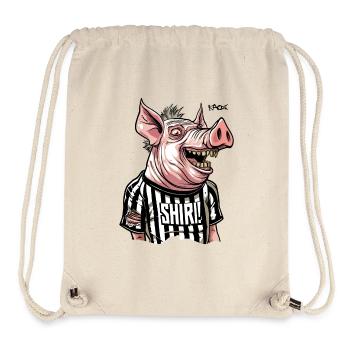Funny Referee Pig The Shiri - Stanley/Stella Recycled Gym Bag - natural - Front