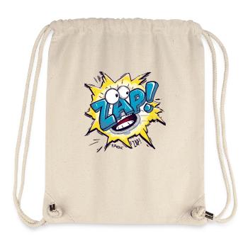 crash bang boom comic cartoon Geräusche Zip Zap - Stanley/Stella recycelter Gym Bag - Naturweiß - Vorne
