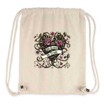 Dorniges Emblem der Zuneigung - Stanley/Stella recycelter Gym Bag - Naturweiß - Vorne