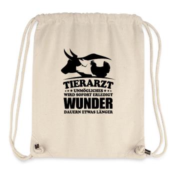 Tierarzt - Unmögliches wird sofort erledigt - Stanley/Stella recycelter Gym Bag - Naturweiß - Vorne