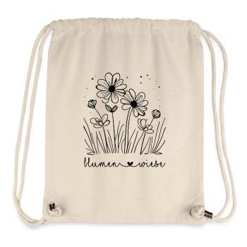 🤍Flowers Meadow - Stanley/Stella Recycled Gym Bag - natural - Front