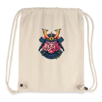 Alter Samurai Shogun Schwein aus dem alten Japan - Stanley/Stella recycelter Gym Bag - Naturweiß - Vorne