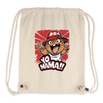 Yo Mama...! cooler Biber Hamster - Stanley/Stella recycelter Gym Bag - Naturweiß - Vorne
