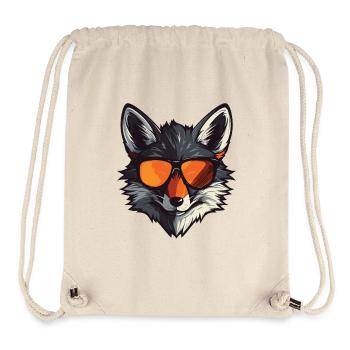 Fuchs Kopf Porträt Cool - Stanley/Stella recycelter Gym Bag - Naturweiß - Vorne