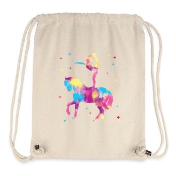 Voltigieren Volti Pferde Mädchen Pferd Voltigier - Stanley/Stella recycelter Gym Bag - Naturweiß - Vorne
