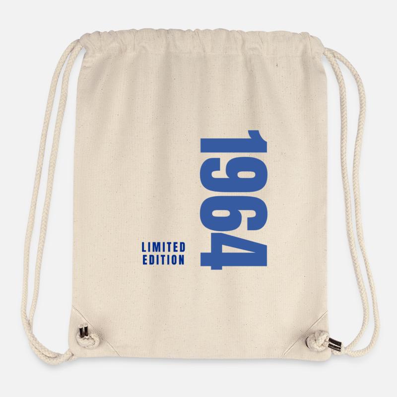 60e anniversaire - Sac à cordon recyclé Stanley/Stella - blanc naturel