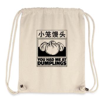 Für Dumpling Fans - You Had Me At Dumplings - Stanley/Stella recycelter Gym Bag - Naturweiß - Vorne