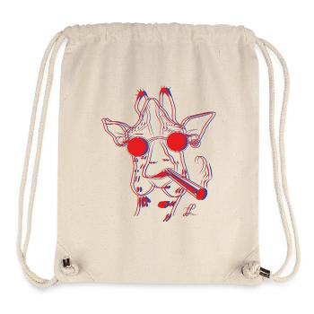 Herr Giraffe - Stanley/Stella recycelter Gym Bag - Naturweiß - Vorne