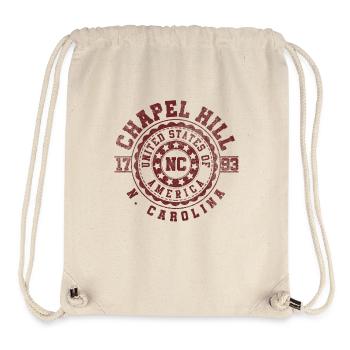 Chapel Hill, NC | North Carolina Travel Gift - Stanley/Stella Recycled Gym Bag - natural - Front