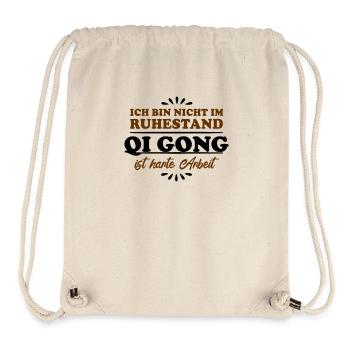 Retraité Retraité Qi-Gong - Sac à cordon recyclé Stanley/Stella - blanc naturel - Devant