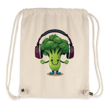 Bubatz - DJ - Musik - Legalize it - Brokkoli - Stanley/Stella recycelter Gym Bag - Naturweiß - Vorne