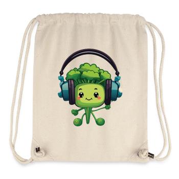 Bubatz - DJ - Musik - Legalize it - Brokkoli - Stanley/Stella recycelter Gym Bag - Naturweiß - Vorne