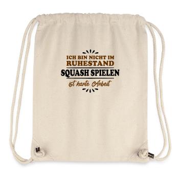 Pensionné Retraité Joueur de squash - Sac à cordon recyclé Stanley/Stella - blanc naturel - Devant