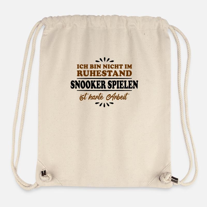 Pensionné Retraité Joueur de Snooker - Sac à cordon recyclé Stanley/Stella - blanc naturel