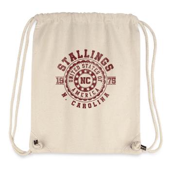 Stallings NC | North Carolina Travel Gift - Stanley/Stella Recycled Gym Bag - natural - Front