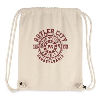Ville de Butler PA | Pennsylvanie - & Cadeau - Sac à cordon recyclé Stanley/Stella - blanc naturel - Devant