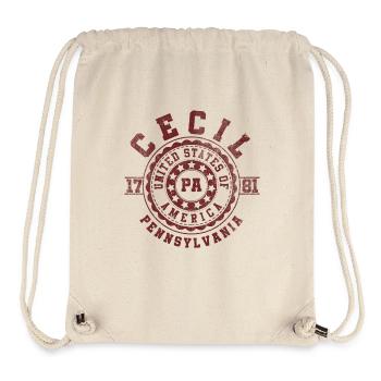 Cecil PA | Pennsylvanie - & Cadeau - Sac à cordon recyclé Stanley/Stella - blanc naturel - Devant