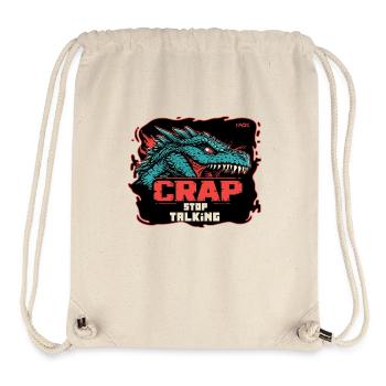 Dragon, stop, crap, stop talking - Stanley/Stella Recycled Gym Bag - natural - Front