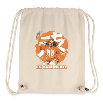 I'm Back, People: Contemporary Jesus Dude - Stanley/Stella Recycled Gym Bag - natural - Front