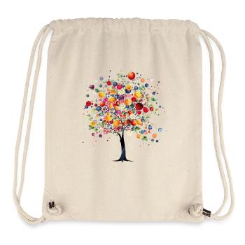 Colorful fruit tree in magical light - Stanley/Stella Recycled Gym Bag - natural - Front
