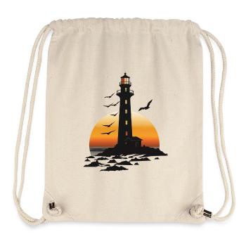 Lighthouse - Stanley/Stella Recycled Gym Bag - natural - Front
