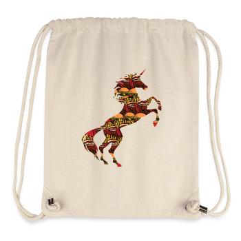 Junk Food Einhorn TShirt Ungesunde Lebensmittel Magisch - Stanley/Stella recycelter Gym Bag - Naturweiß - Vorne