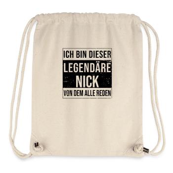 I'm this legendary for Nick - Stanley/Stella Recycled Gym Bag - natural - Front