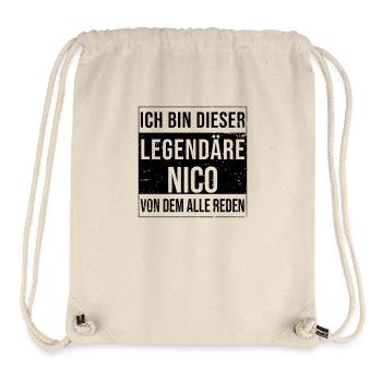 I'm this legendary for Nico - Stanley/Stella Recycled Gym Bag - natural - Front