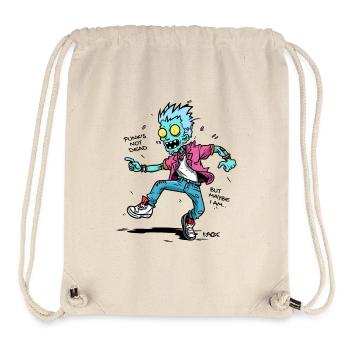 Punk ist nicht tot, aber ich: Punker Zombie - Stanley/Stella recycelter Gym Bag - Naturweiß - Vorne