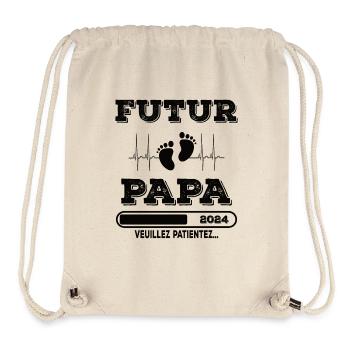 Man Soon to Dad Announcement, Dad Future Gift - Stanley/Stella Recycled Gym Bag - natural - Front
