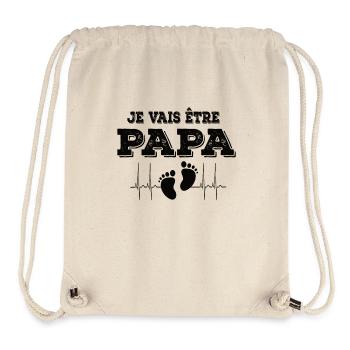 Man Soon to Dad Announcement, Dad Future Gift - Stanley/Stella Recycled Gym Bag - natural - Front