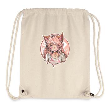 Cool Anime Fox Girl - Stanley/Stella Recycled Gym Bag - natural - Front