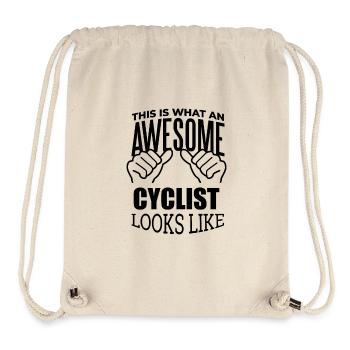 Radfahrer - Stanley/Stella recycelter Gym Bag - Naturweiß - Vorne