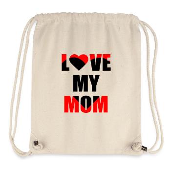 Love My Mom - Stanley/Stella Recycled Gym Bag - natural - Front