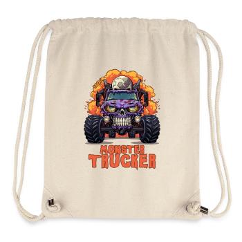 Monster Trucker: Monster Truck Skull - Stanley/Stella Recycled Gym Bag - natural - Front